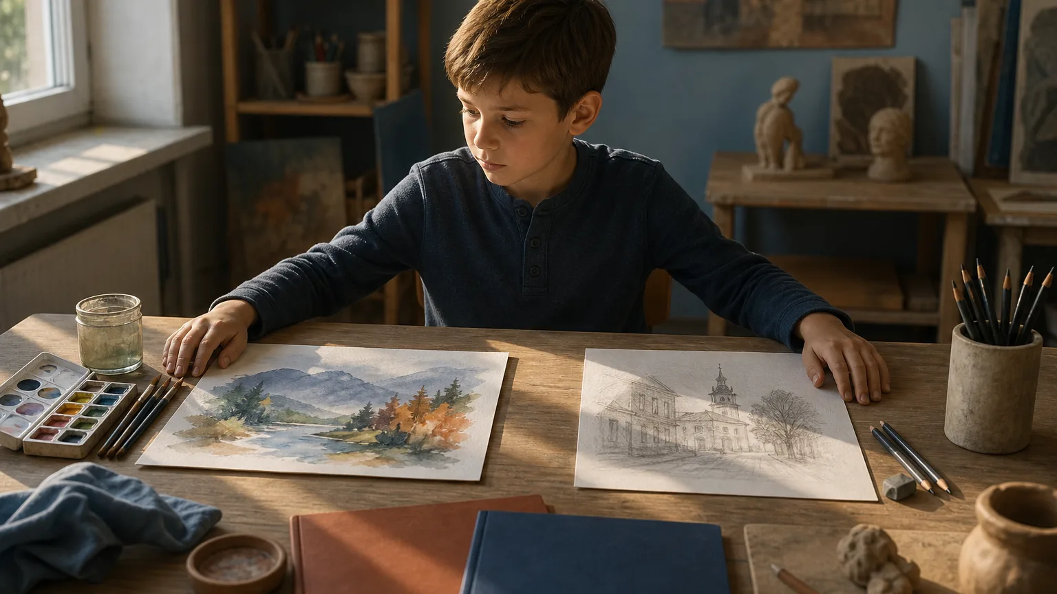 Ілюстрація до статті «Гурток малювання для дітей у Дрогобичі: студії, вік, ціни та напрямки»
